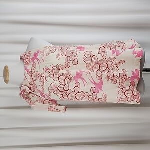 Anthropologie Maeve Elata Beige Scarf Bird Tank Size 8